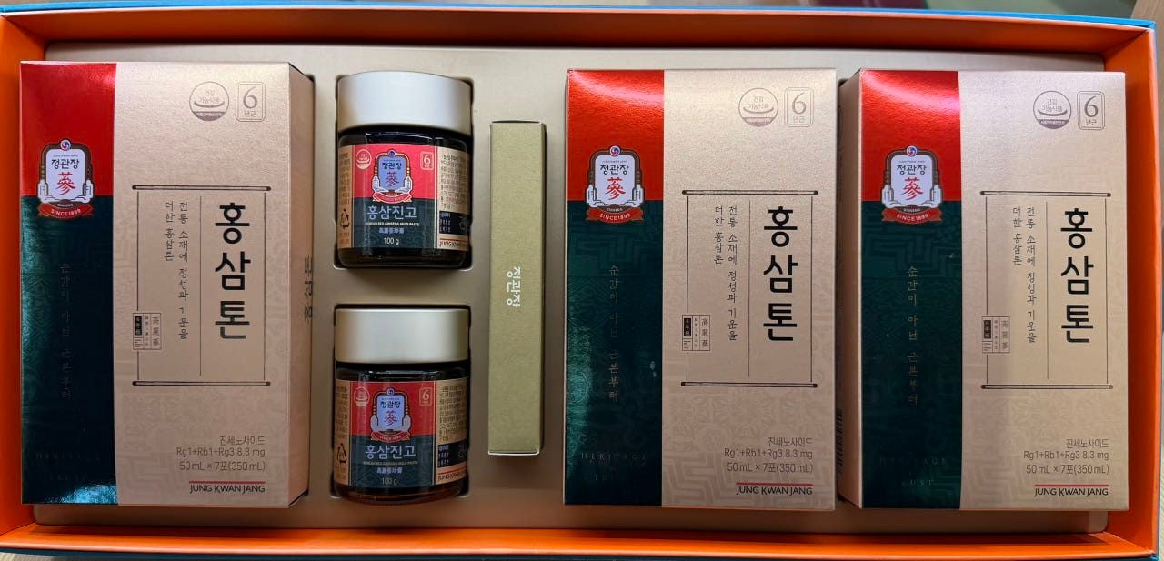 정관장 다보록 진심편 정성 세트 (홍삼톤 21포, 홍삼진고 2병)