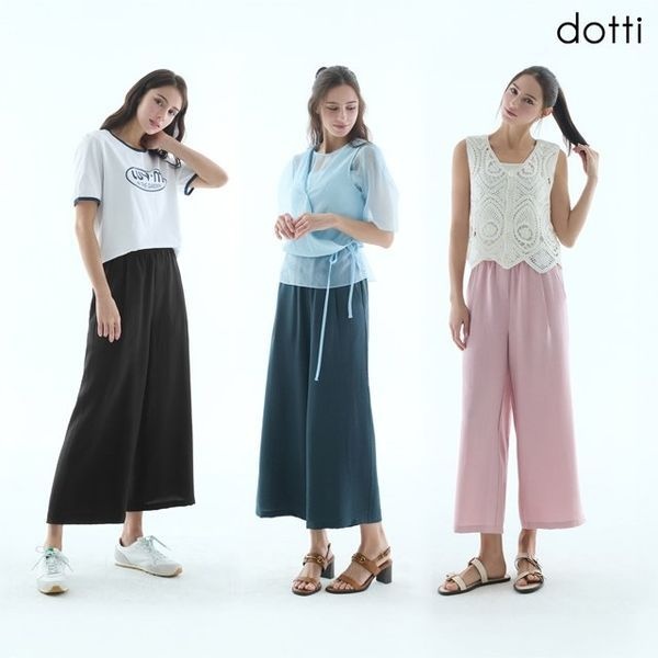 [하프클럽]26SS 도티 여성 인견 와이드 팬츠 3종 (D6RWW)