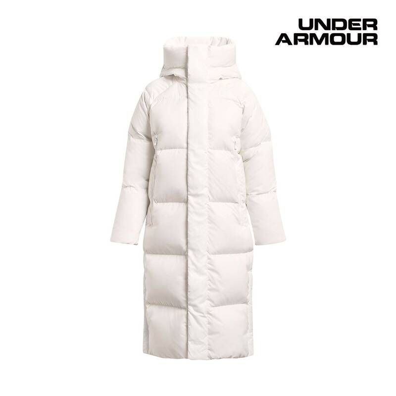 [백화점 정품] 언더아머 Under Armour 여성 UA 콜드기어 다운 푸퍼 파카 롱패딩 1378857-112