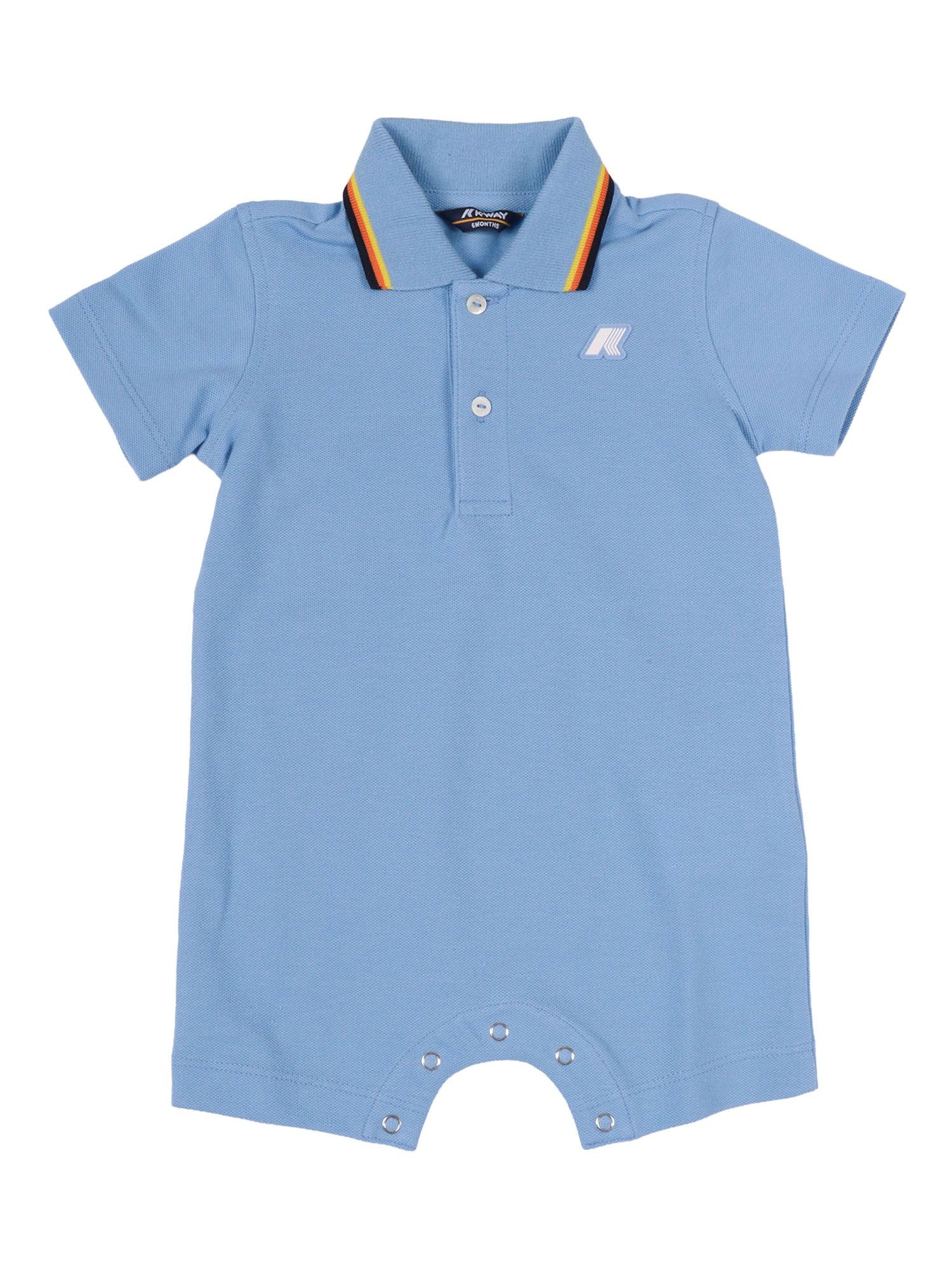 까웨 26SS K-WAY KIDS E. DOTTIE PIQUE ROMPER K71373W356