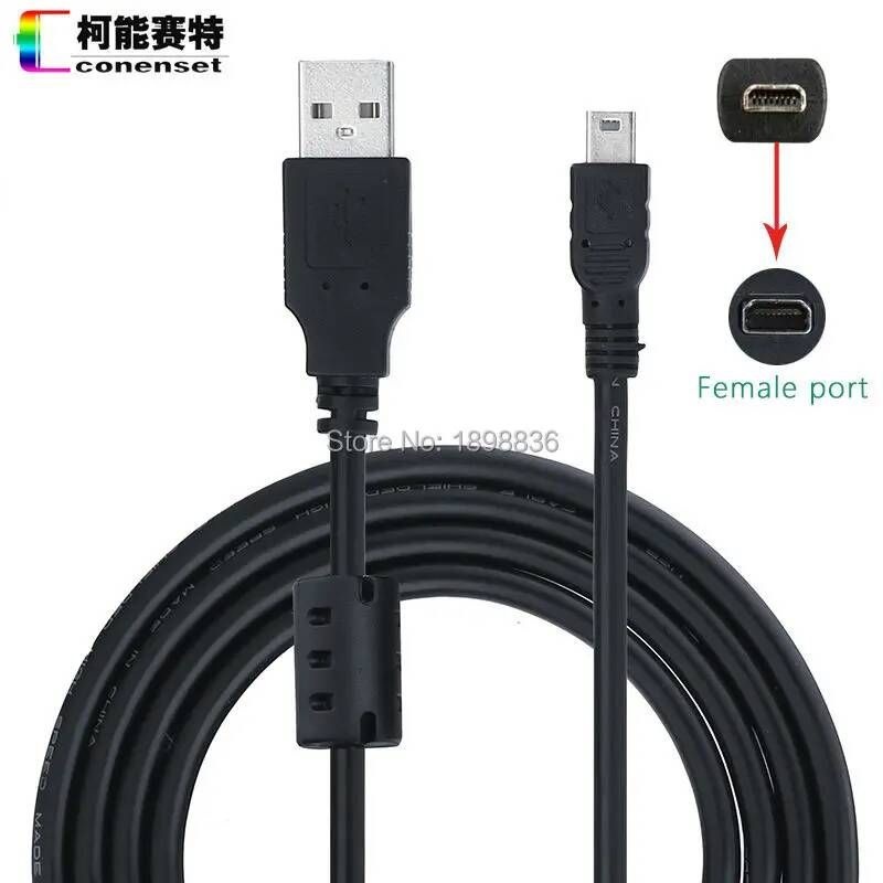 [해외] UC-E6 UC-E16 UC-E17 USB 케이블 NIKON D5100 D5200 D5000 D5500 D7100 D7200 Df D3200 1 V1 1V1 SLR 카메라용 미러링케이블 MHL 8088핀 4IN1 IC0
