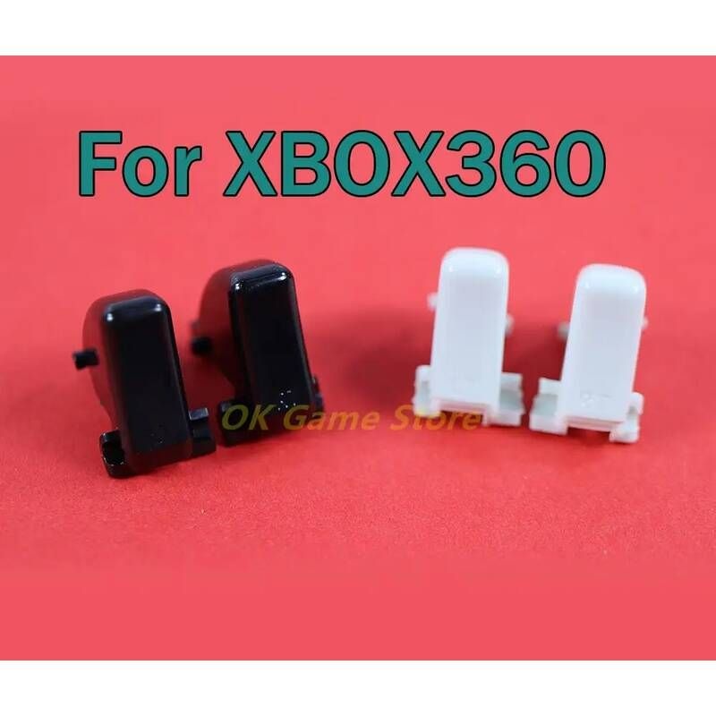 [해외] 엑스박스패드 교체 하우징 케이스 액세사리 XBOX컨트롤러 교체용 블랙 LT 버튼 RT 키패드 30 쌍 = 60 개 Xbox360 Xbox 360