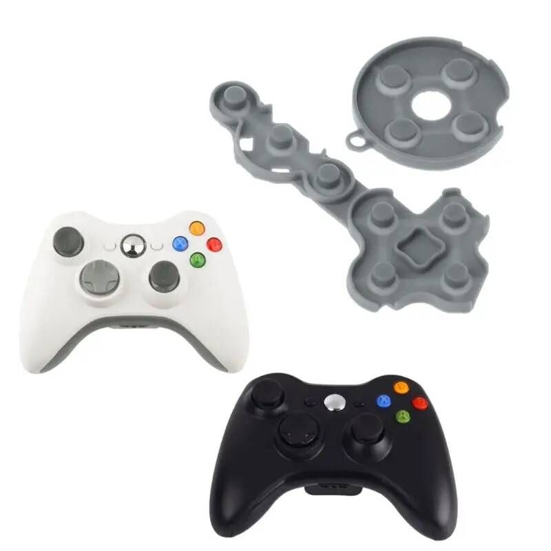 [해외] 엑스박스패드 교체 하우징 케이스 액세사리 XBOX컨트롤러 컨트롤러 전도성 고무 접촉 패드 버튼 D-Padfor Xbox 360