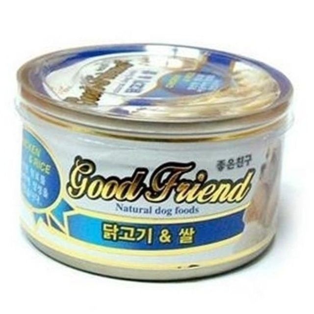 강아지 캔사료 닭고기 앤 라이스 100g 애견 통조림 습식사료 입맛없는강아지 노령견영양식