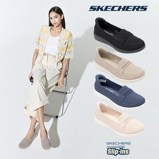 스케쳐스 여성용 플렉스 어댑트 클래식 슬립인스 로퍼