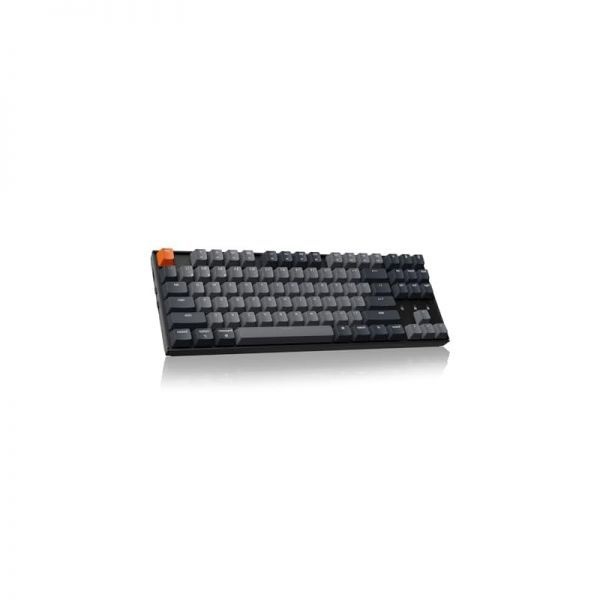 Keychron [해외] Keychron 키크론 K8 텐키리스 무선 기계식 키보드 Mac용 화이트 백라이트 블루투스 멀티태스킹 브라운 스위치가 있는