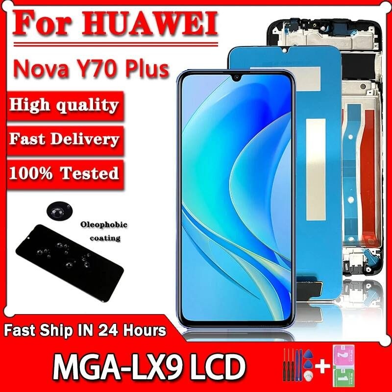 [해외] 6.75 화웨이 노바 Y70 LCD MGA-LX9 디스플레이 스크린 + 터치 패널 디지타이저 용 플러스 MGA-LX9N