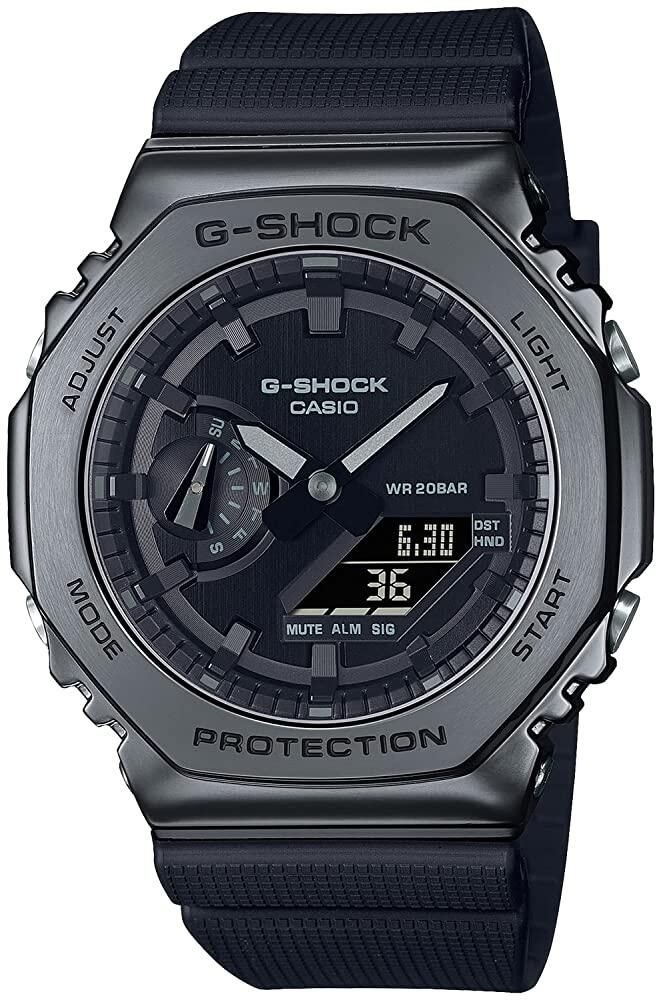 G-SHOCK [해외] 카시오 GM-2100BB-1AJF [G-Shock G-Shock 메탈 커버 시리즈 블랙아웃] 2023년 2월 일본 수입 시계 블랙 남성용 모던 [호환]