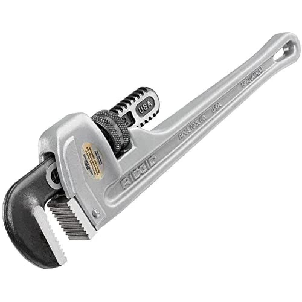 [해외] RIDGID 31095 모델 814 알루미늄 스트레이트 파이프 렌치 35.5cm14인치 배관 실버 스몰 [호환]