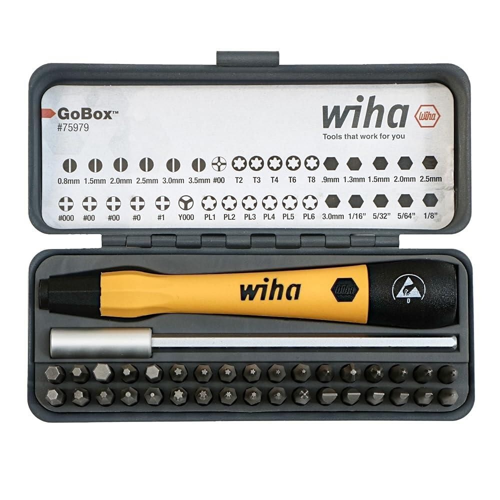 [해외] Wiha 75979 36피스 GoBox Electronics ESD 정밀 마이크로 비트 트 [호환]