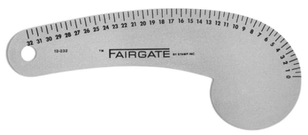 ICraft [해외] Fairgate 32cm 다양한 형태의 곡선 눈금자 #12-232 패션 디자이너의 센티미터 [호환]