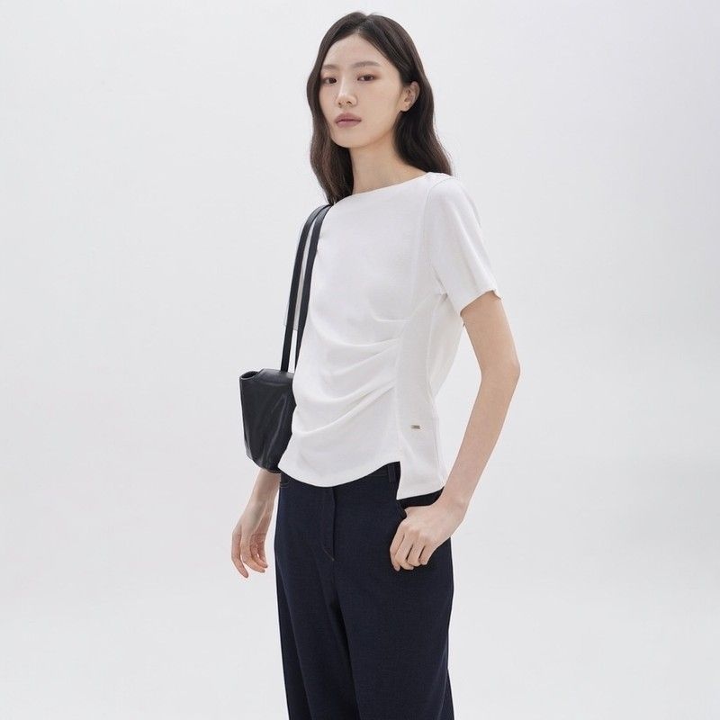 주크 정상가 89,000 쥬크 밑단 언밸런스 티셔츠 Z262MSM011 990756