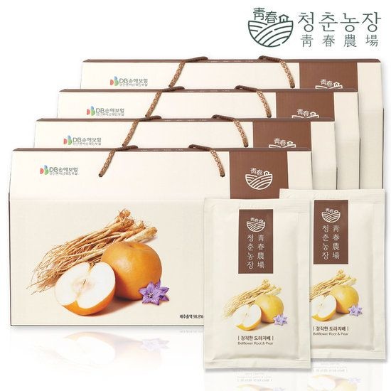청춘농장 도라지배즙 4박스 총 120포