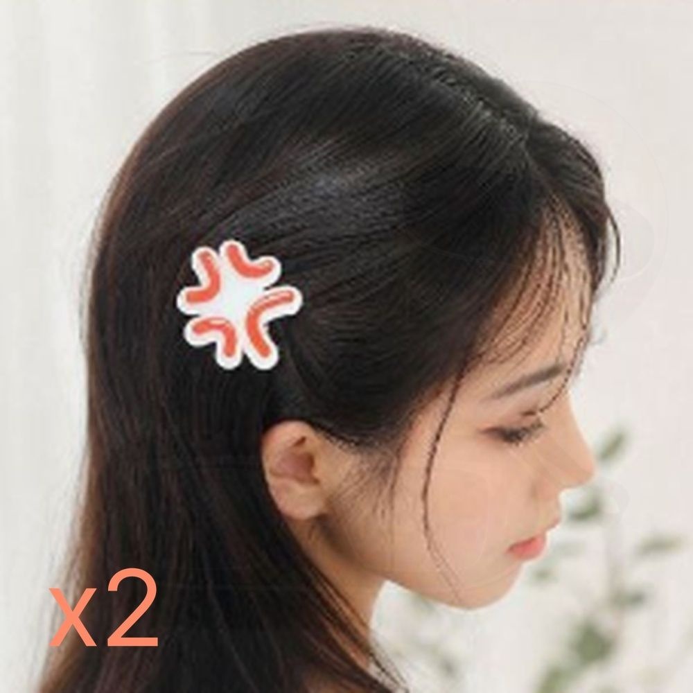 ㈜태성커머스 협력업체 1+1  헤어핀 감정 귀여움 포인트 코디 앞머리핀 아이 어른