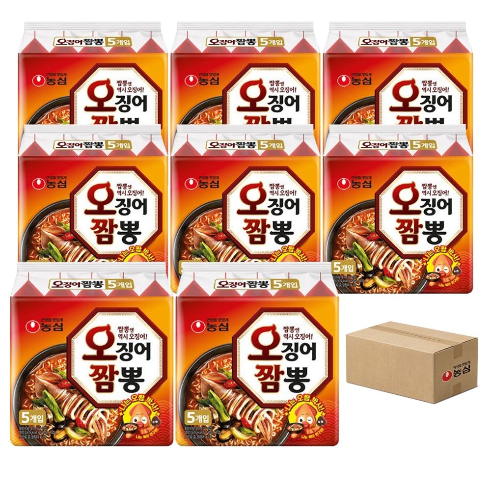 농심 오징어짬뽕 124g 40개