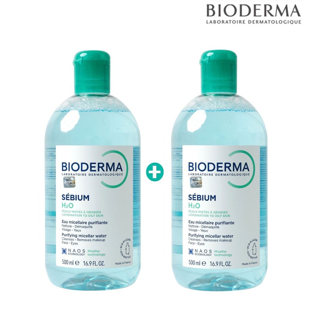 바이오더마 세비엄 H2O 500ml+500ml/지성용클렌징