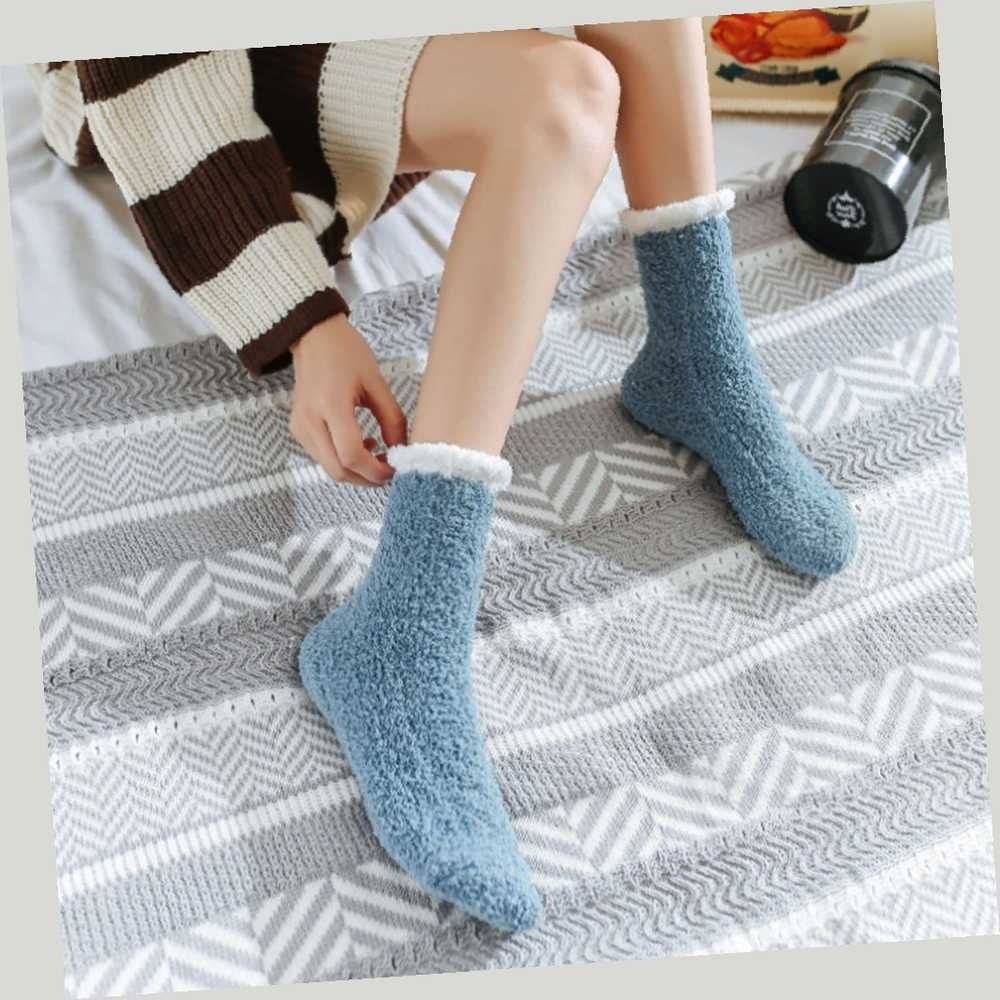 Nanjing Evertop Textile Co., Ltd(주)Tree 포그니 수면양말 블루 겨울양말 수족냉증양말 여성양말