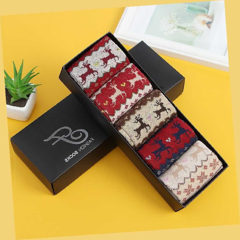 Nanjing Evertop Textile Co., Ltd(주)Tree 겨울순록 중목양말 방한양말 순록양말