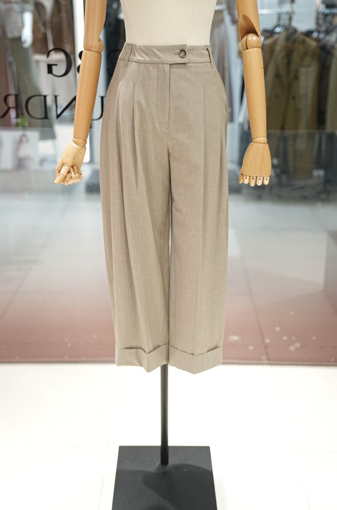 BCBG 투턱 밑단롤업 팬츠 A6F8P328 736252