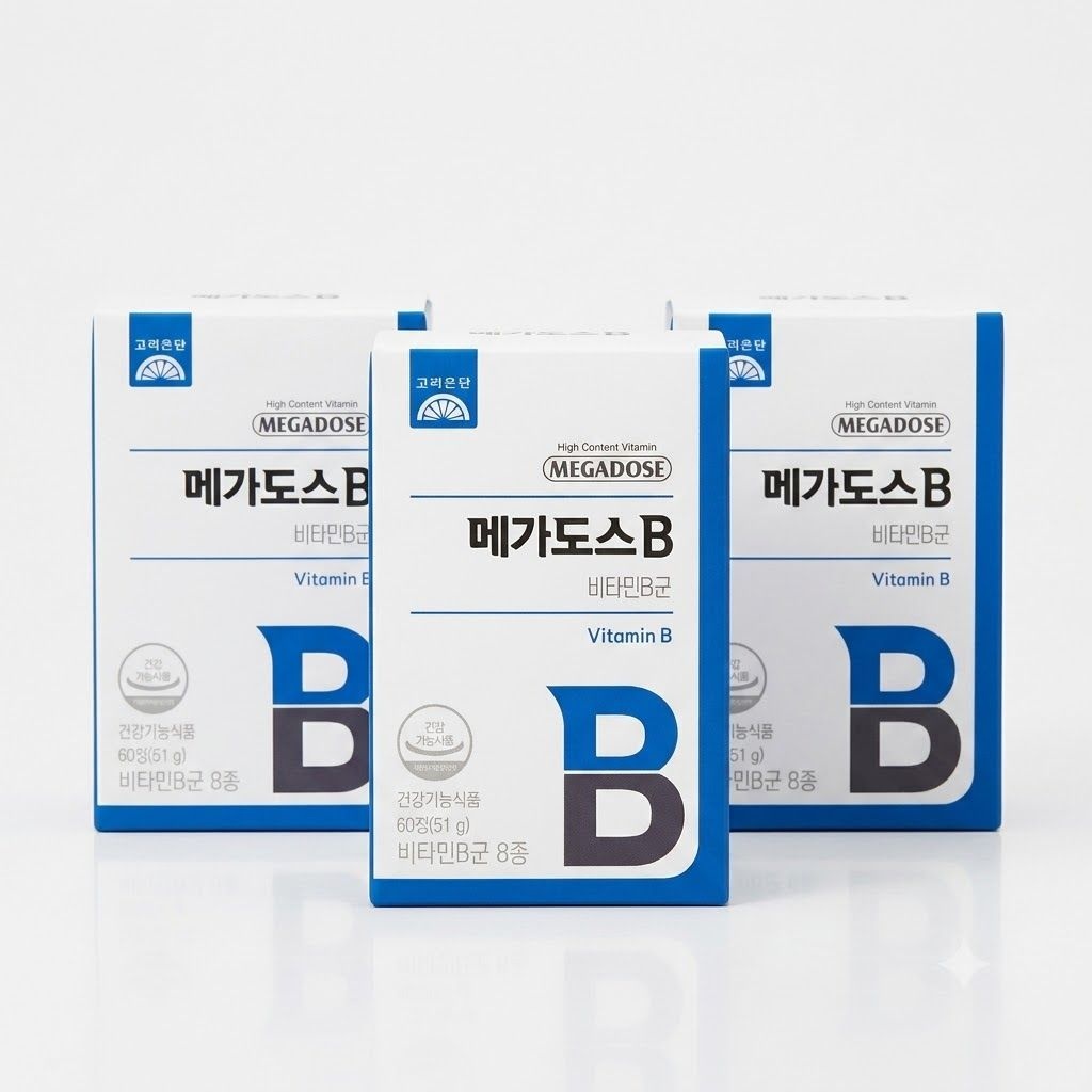 [오늘출발] 고려은단 메가도스B 비타민B 컴플렉스 60정 3개 (6개월분)