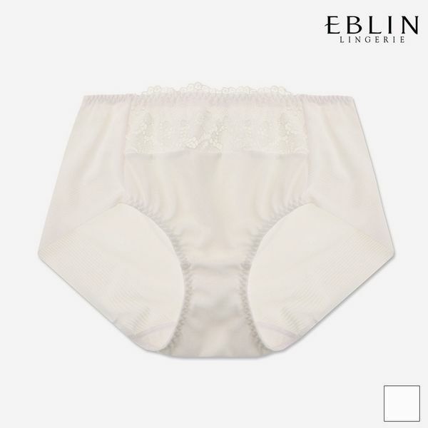 주식회사 에이플로우 (현대Hmall) [하프클럽/에블린]MERIME 러브블라썸 노와이어 볼륨 세컨팬티 화이트 (EBWQ8A4H6