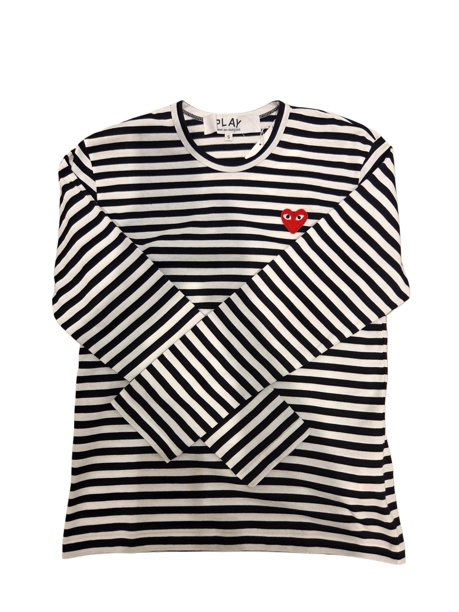 하트 로고 스트라이프 L/S 티셔츠 (AX-T164-051)
