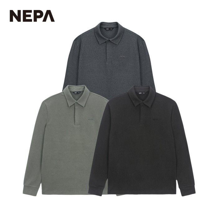 NEPA㈜ 네파 [네파 공식] 남성 리사이클 기모 폴로티셔츠 7K75269