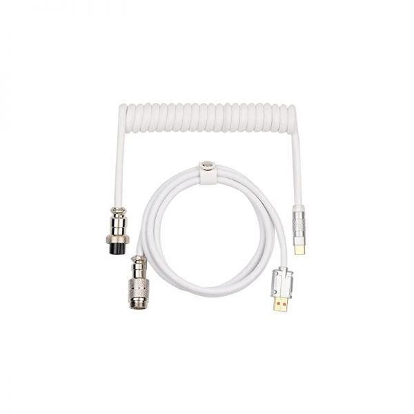 [해외] 에포메이커 퍼프 에비에이터 코일형 USB 케이블 Type C 분리형 기계식 게이밍 키보드 윈도우 맥 게이머용 RT100 TH68 PR