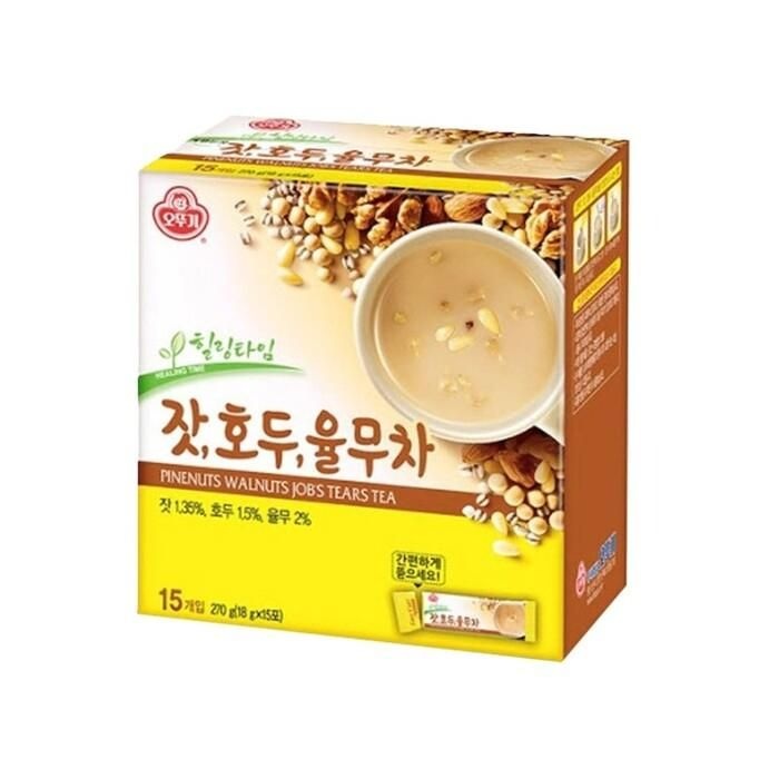 [(주)오뚜기] 오뚜기 잣호두율무차 (15T) 270g
