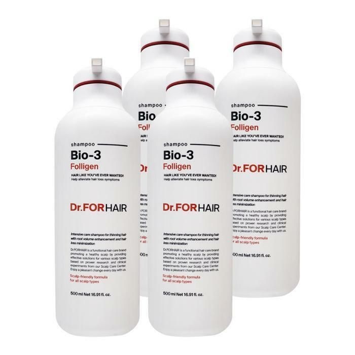(현대Hmall) 닥터포헤어 바이오3 폴리젠 탈모완화 샴푸 500ml 4개 Ss