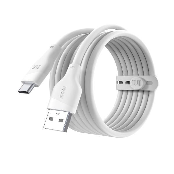 아트박스/아트뮤 실키 USB C타입 고속충전 케이블 150cm 그레이