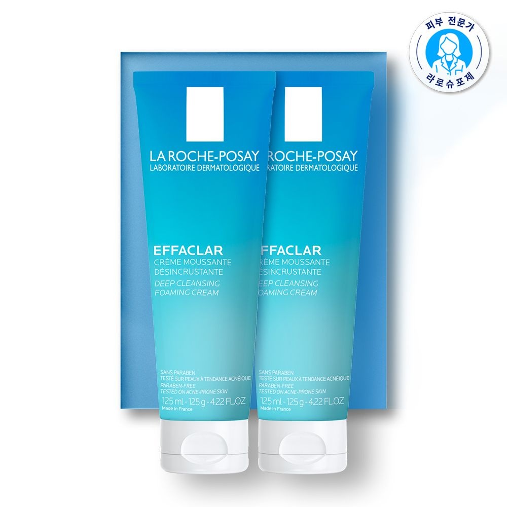 [뷰세라][라로슈포제] 에빠끌라 딥 클렌징 포밍크림 125ml X2개