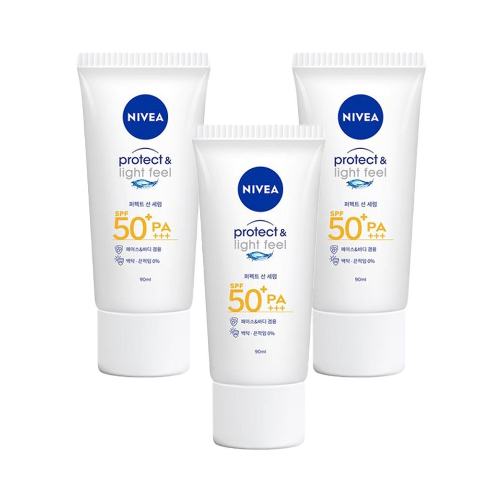 니베아 선 프로텍트 앤 라이트 필 퍼펙트 선 세럼 90ml x 3개 / SPF50+/PA+++