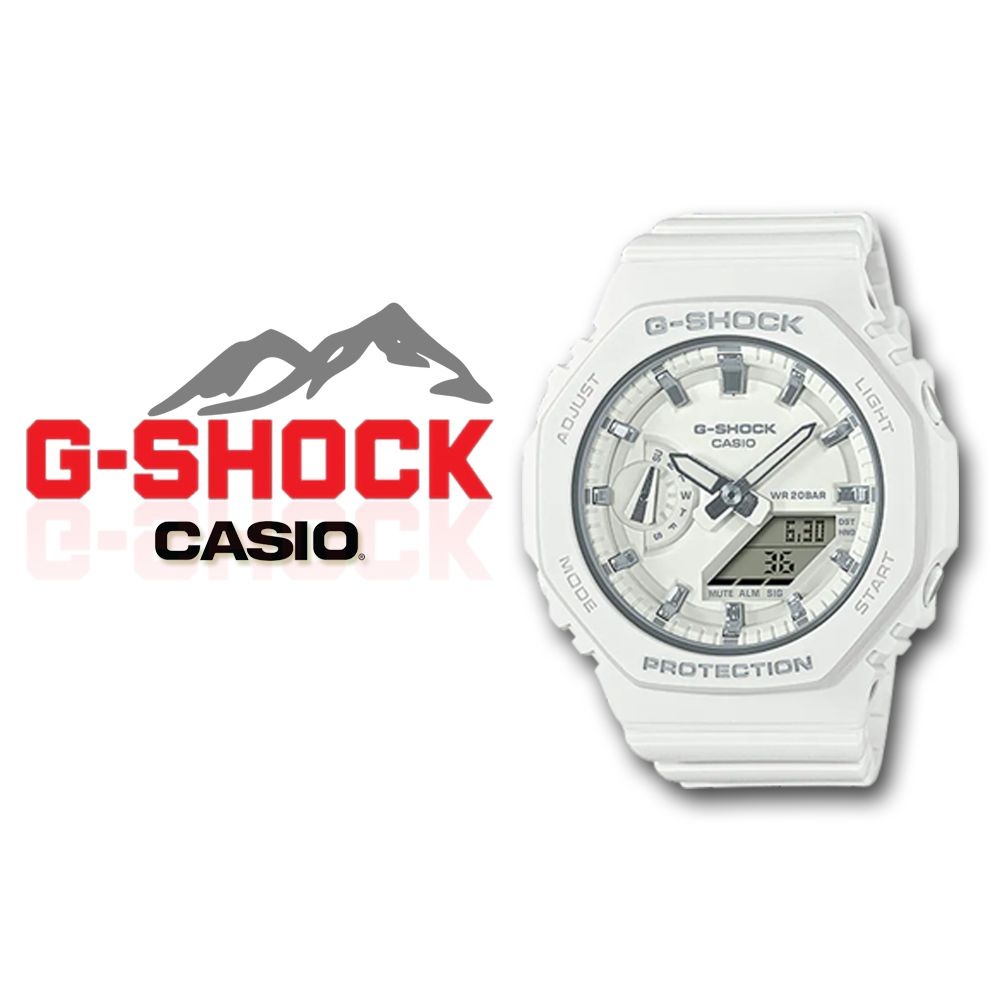 지샥 지얄오크 미니 아날로그 전자시계 남자 여자 패션 손목시계 GMA-S2100-7A