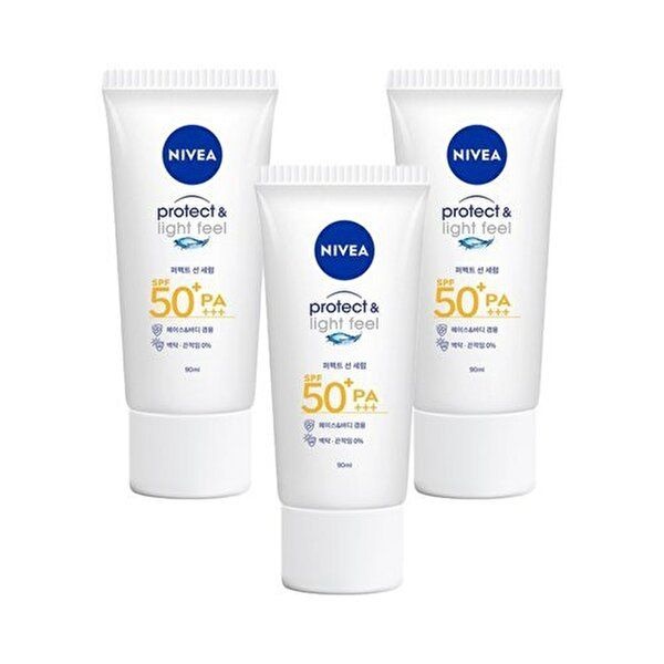 니베아 선 프로텍트 앤 라이트 필 퍼펙트 선 세럼 90ml x 3개 / SPF50+/PA+++