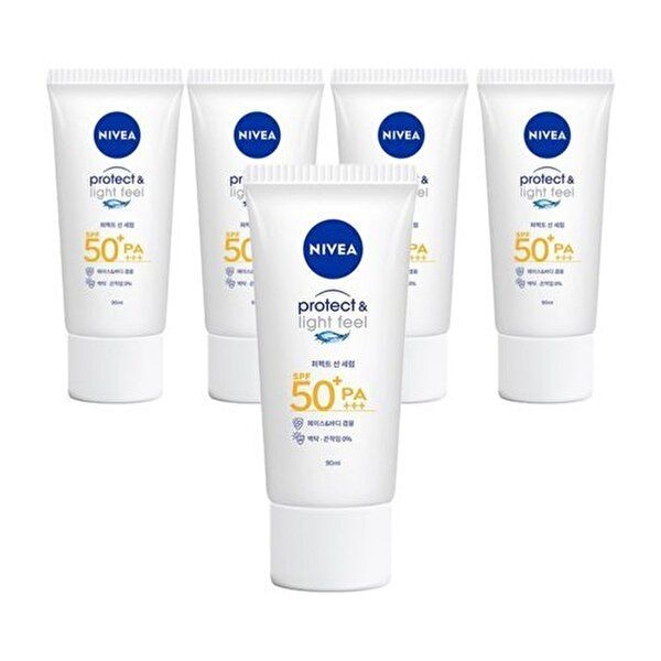 니베아 선 프로텍트 앤 라이트 필 퍼펙트 선 세럼 90ml x 5개 / SPF50+/PA+++