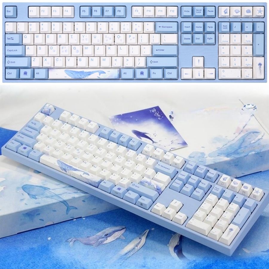 varmilo [해외] 바밀로 고래 V3 유선 기계식 키보드 저소음 108키 사무용 게이밍 풀배열
