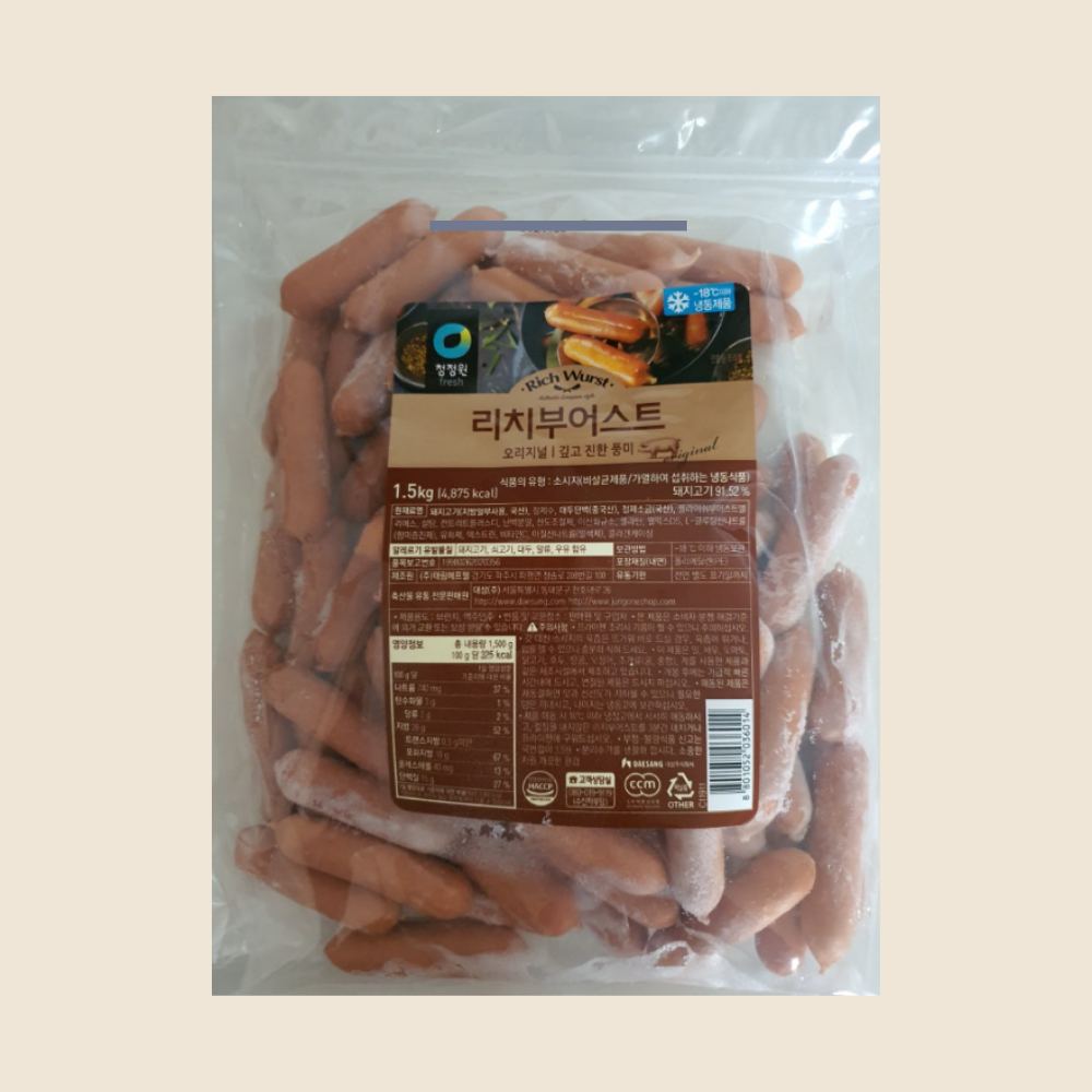청정원 리치부어스트 1.5kg x 1개