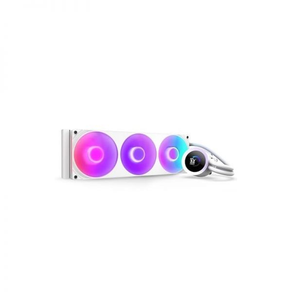 [해외] NZXT Kraken Plus 360 RGB – 일체형 CPU 수랭 쿨러 360mm 라디에이터 F360 코어 싱글 프레임 팬 맞춤형 1.54인치 정사각형 LCD