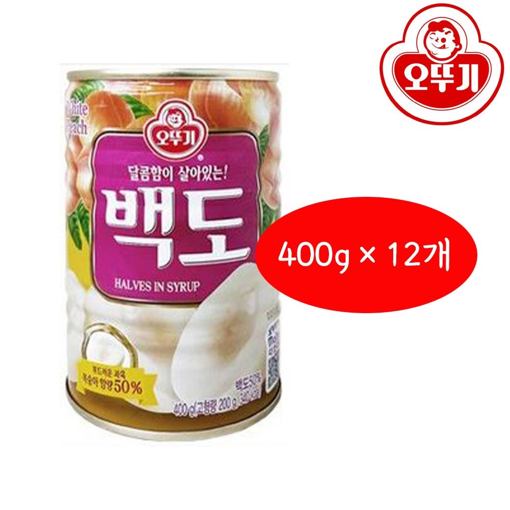 오뚜기 백도 400g12개