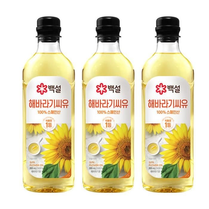 해바라기씨유 900ml 3개 (1세트)_KC