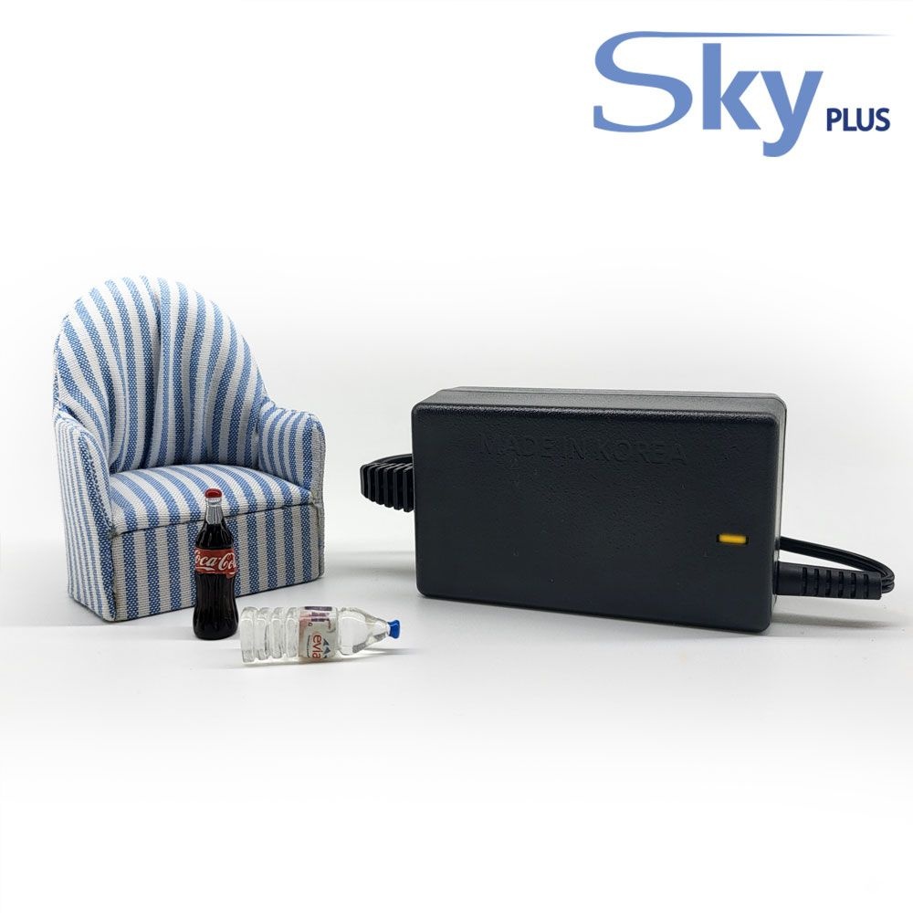 SKYPLUS 대한민국 DC 9V2A 어댑터 전원 직류전원장치 가정용 9V 2A KC인증(전원일체형)
