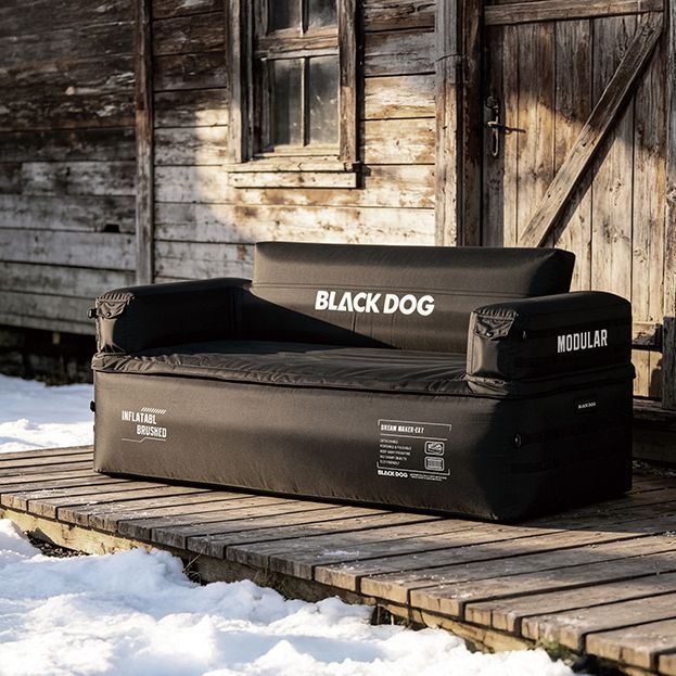 Blackdog 블랙독 에어쇼파 아웃도어 탈부착 침대 캠핑의자 소파 2인용 빈백