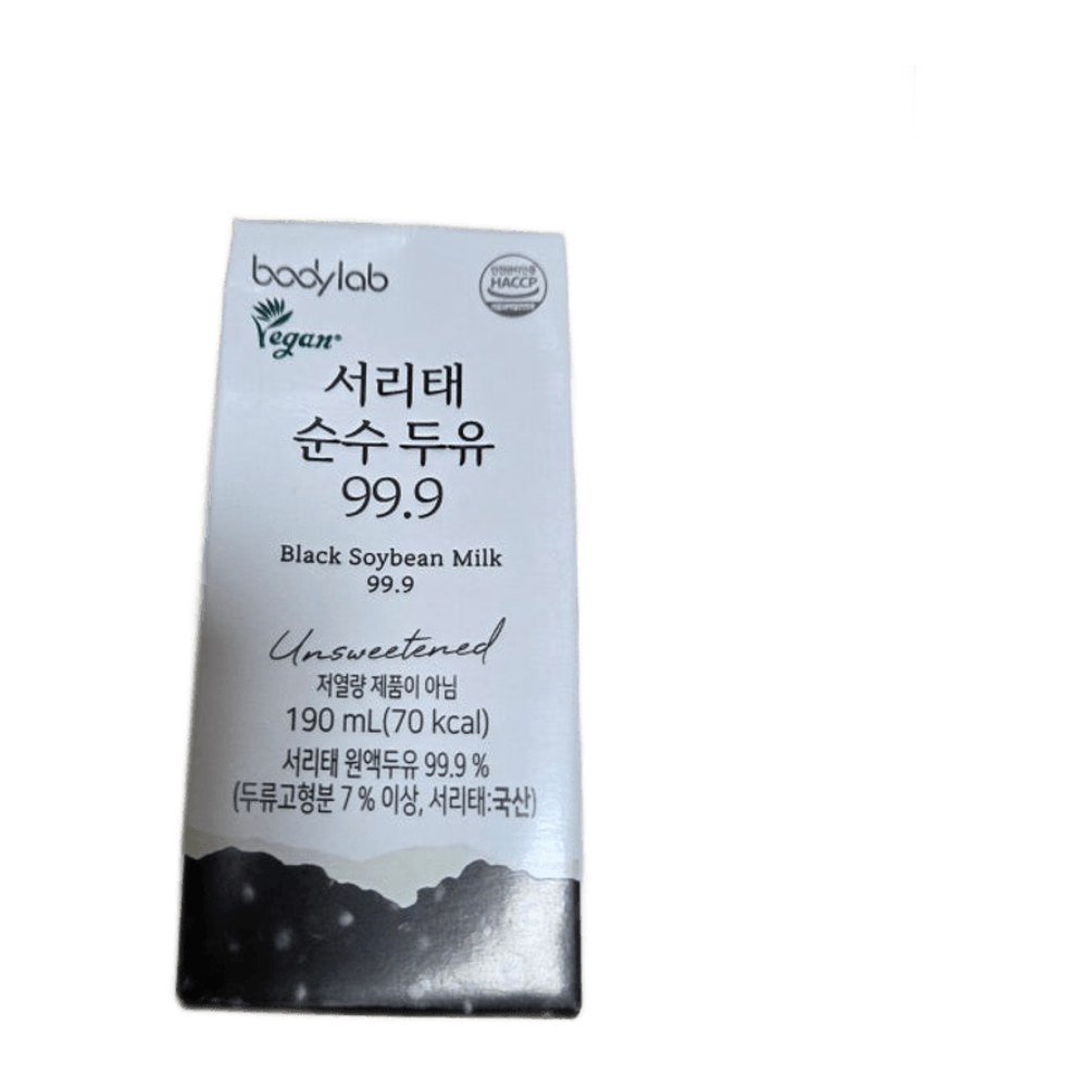 바디랩 서리태 순수두유 99.9 190ml 48개