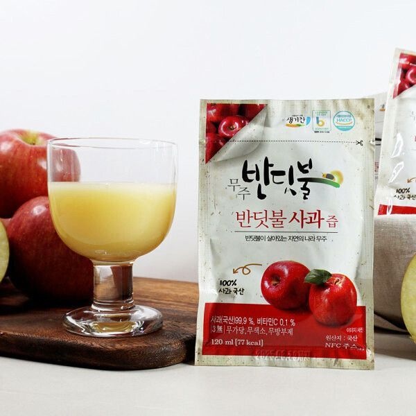 무주 반딧불 사과즙 120mlX50포 NFC착즙 생사과즙 120748
