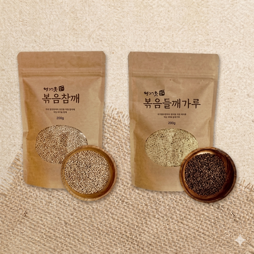 대산청매촌 [대산청매촌] 볶음참깨 200g + 볶음들깨가루 200g