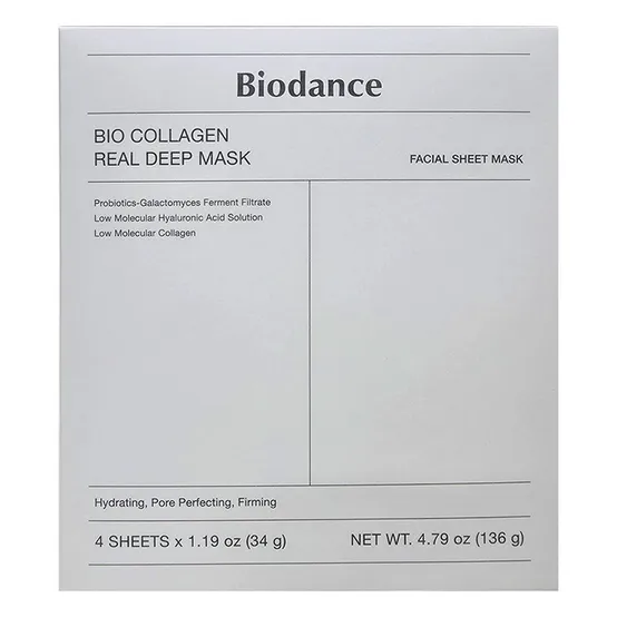 바이오 콜라겐 리얼 딥 마스크 4매 1박스 / Biodance