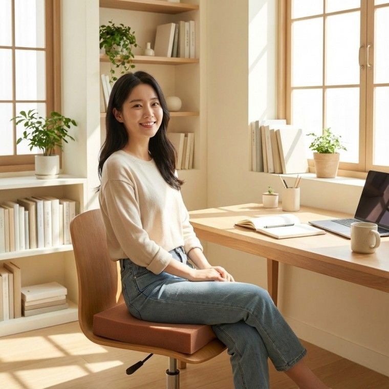 메모리폼 방석 사각 의자 사무실 학생 거실 카페 식당 충전재 펀안함