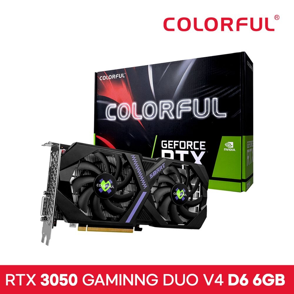 [오늘출발] 컬러풀 [공식수입사] COLORFUL 지포스 RTX 3050 GAMING DUO V4 D6 6GB 도우정보