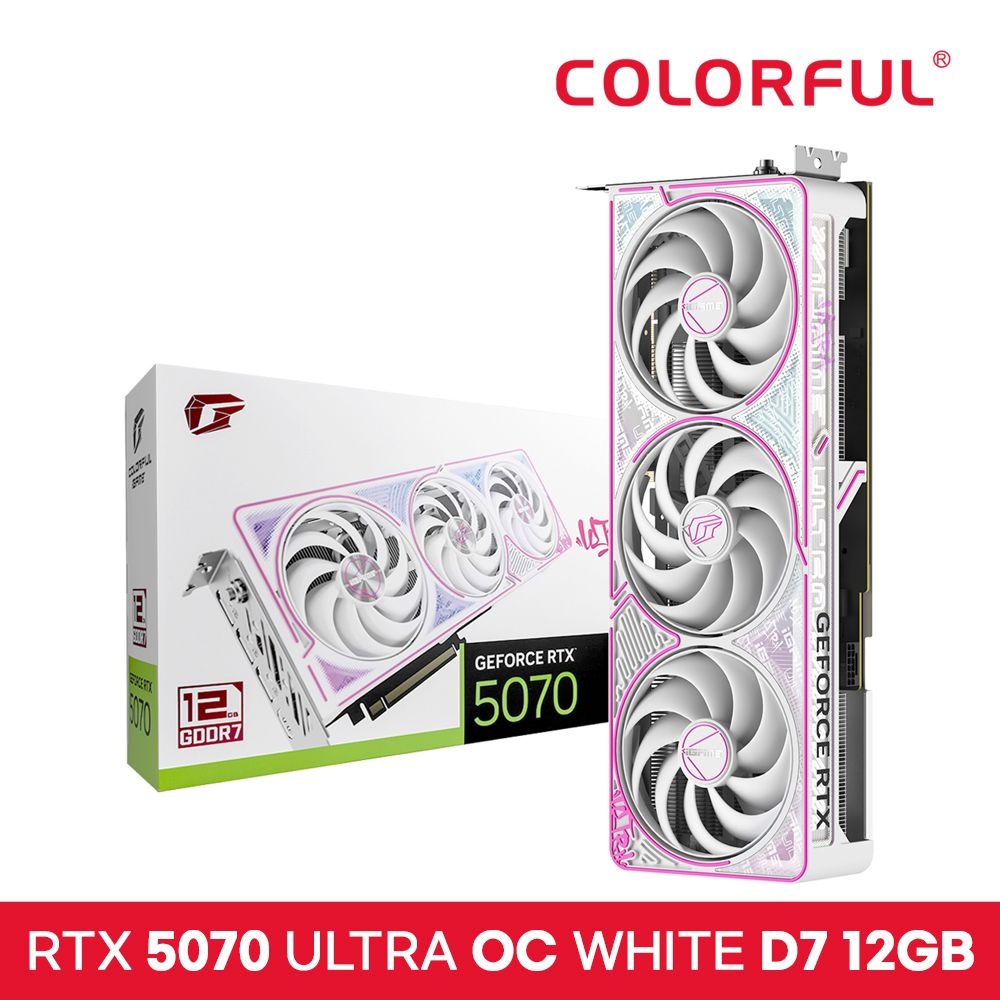컬러풀 [공식수입사] COLORFUL iGame 지포스 RTX 5070 ULTRA OC White D7 12GB 도우정보